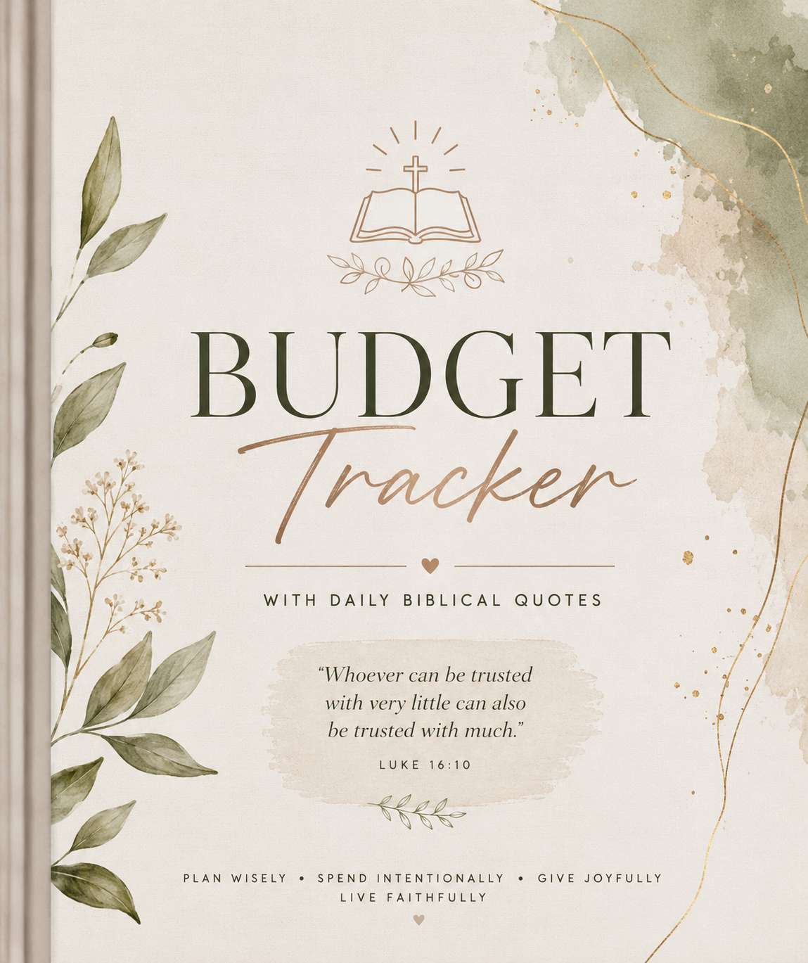 Monthly Budget Tracker With Daily Biblical Quotes